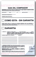 Buyers Guide Spanish As Is