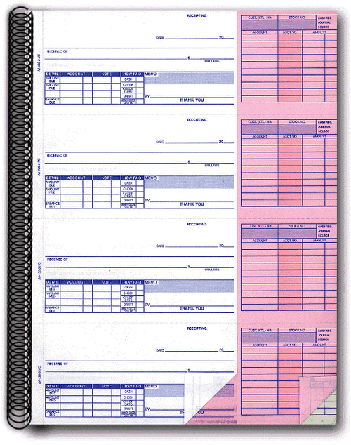 Cash Receipts Books