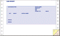 Cash receipt form compatible with ERA system, 9x5.5 inches, 3-part carbonless, blue ink