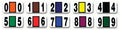 Color Coded Filing Labels – Number Labels Compatible with Colorfile