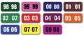 Year Color Coded Filing Labels for Auto Dealers