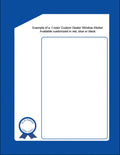 Custom Dealer Window Stickers 1-Color