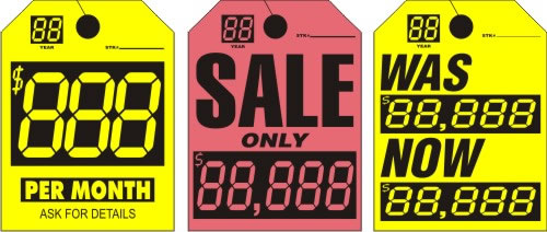 Digitags For New and Used Car Sales