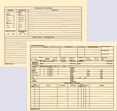 Employee File Jacket