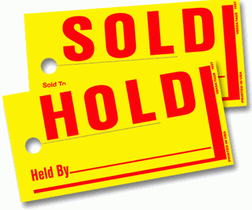 Sold / Hold Tags Jumbo