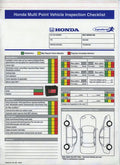 Honda Multi Point Vehicle Inspection Checklist