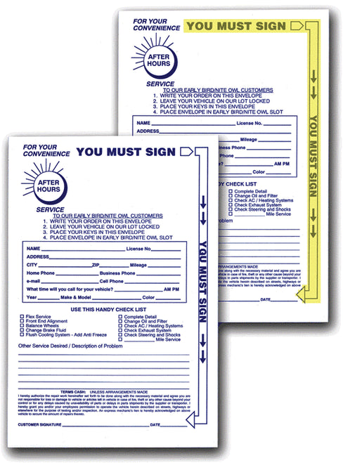 Night Drop Envelopes