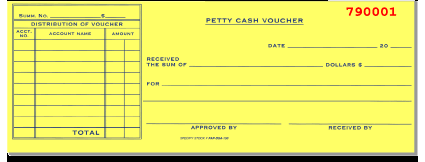 Petty Cash Voucher for Auto Dealers