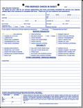 Pre-Service Check-In Sheet