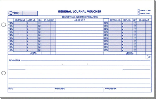 General Journal Voucher Ford Accounting System