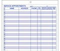 Auto Service Appointment Schedule Form