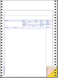 4-part 9 1/2 x 14 inch ERA service invoice for automotive dealerships