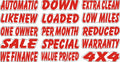 Slogan Window Stickers
