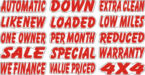 Slogan Window Stickers