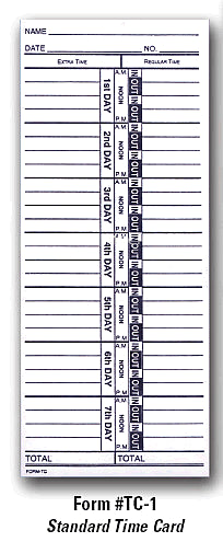 Time Cards for Time and Attendance Management