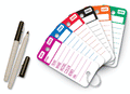 Plastic Key Tags – Top Stripe