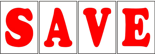 Under the Hood Signs – S-A-V-E Kit