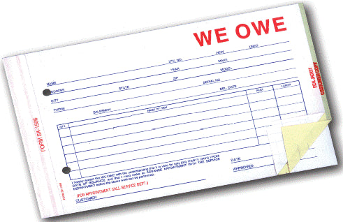 We Owe Forms