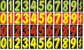 Number Window Stickers – 7.5″