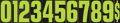 Fluorescent Window Numbers 9.5″