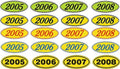 Year Window Stickers for Auto & Car