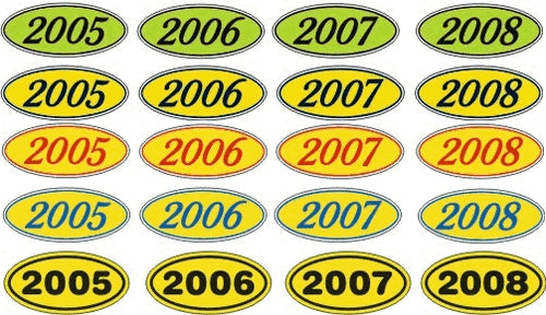 Year Window Stickers for Auto & Car